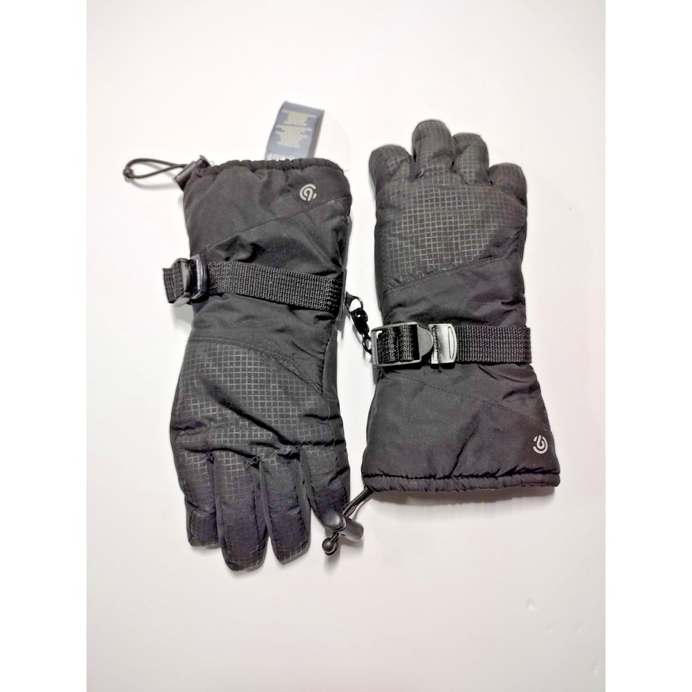 Champion Brand Black Gloves Size 4/7 Waterproof Ski Snow Cold Waether